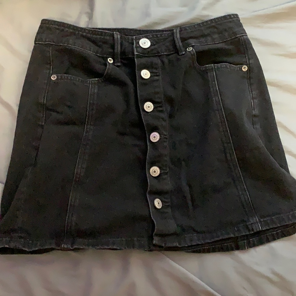 Black Denim Skirt - Size 4